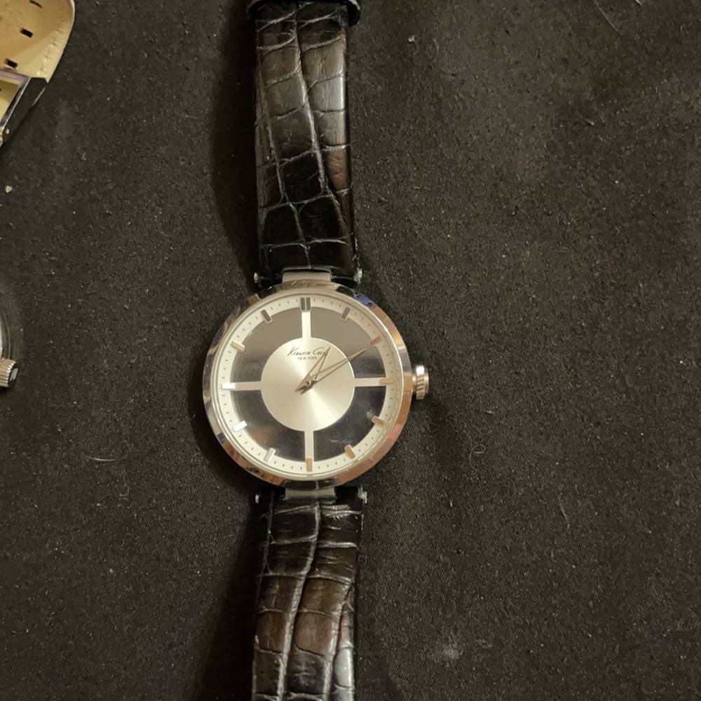 Kenneth Cole York  Transparent Dial Black Band